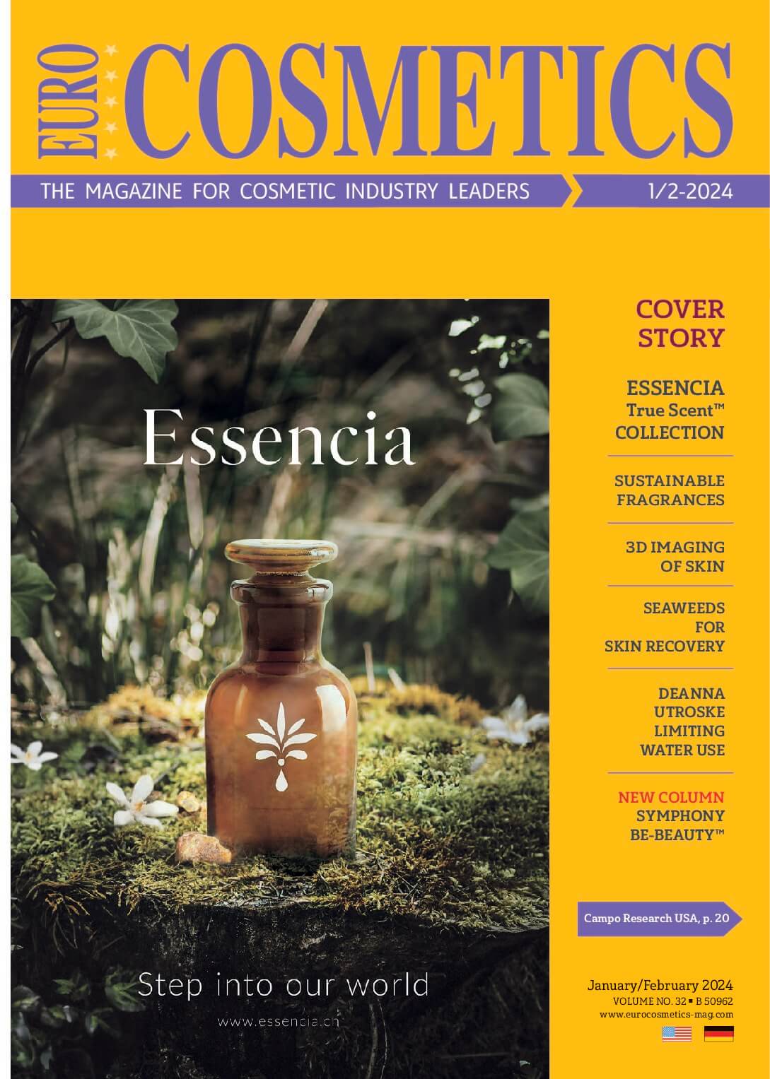 Stable and sustainable supply of natural fragrances 1 EURO COSMETICS Magazine • Stable and sustainable supply of natural fragrances • Margit Winkler • Margit Winkler