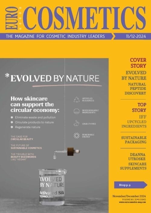 Silk and Sustainability: Evolved By Nature's Case for Circular Beauty 1 EURO COSMETICS Magazine • Silk and Sustainability: Evolved By Nature's Case for Circular Beauty • Evolved by Nature • Evolved by Nature