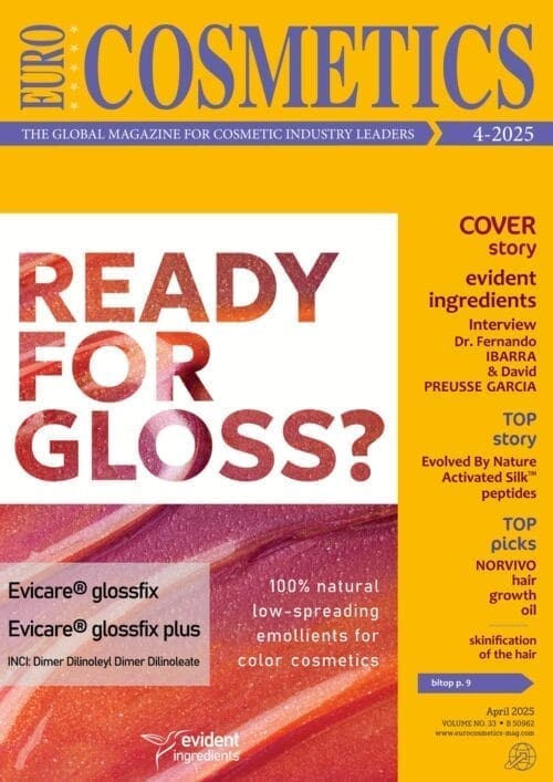 Interview with Dr. Fernando Ibarra and David Preusse Garcia, Managing Directors of evident ingredients GmbH, about their success story 3 EURO COSMETICS Magazine • Interview with Dr. Fernando Ibarra and David Preusse Garcia, Managing Directors of evident ingredients GmbH, about their success story • David Preusse Garcia and Dr. Fernando Ibarra • David Preusse Garcia and Dr. Fernando Ibarra